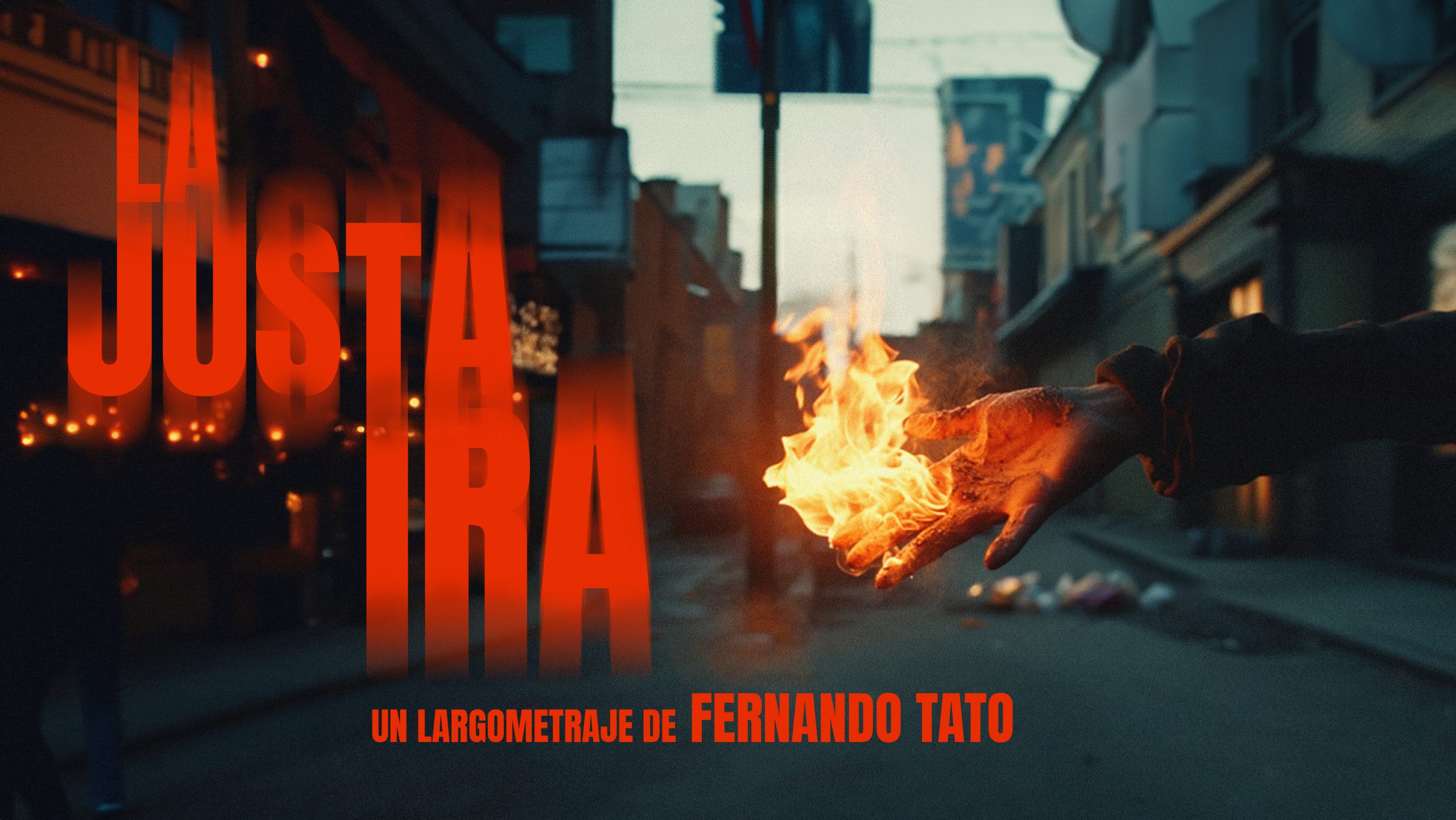 Cartel del thriller La justa ira