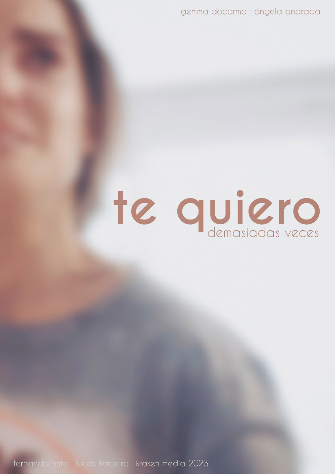Cartel del cortometraje Te quiero demasiadas veces
